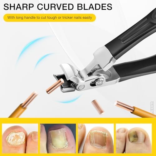 Ribili ClipMaster Pro,Dotmalls ClipMaster Pro,Grishay ClipMaster Pro,Clip Master Pro for Thick Nails,Large Angled Head Toenail Clippers with Wide Opening for Elderly Seniors(1Pcs)