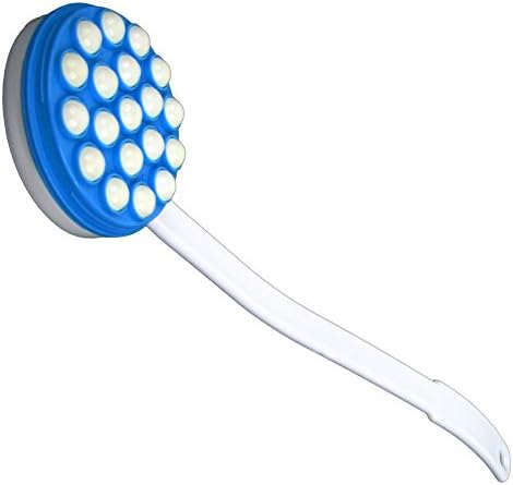 Lotion Applicator for Back - Long Handled Roll-On Dispenser and Handheld Back Massager - Wand for Applying Sunscreen, Cream, or Shower Gel by Remedy