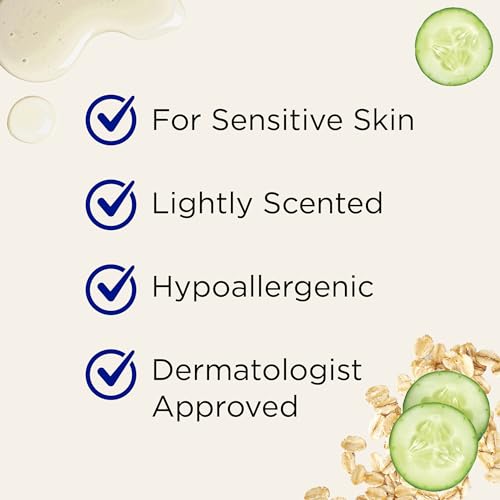 Dr Teal's Epsom Salt Magnesium Soak, Sensitive Skin with Colloidal Oatmeal & Cucumber, 3 lbs (Pack of 4)