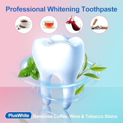 Advanced Niacinamide Whitening Toothpaste - Brightens Teeth Safely, Strengthens Enamel & Provides 24-Hour Fresh Breath Fluoride-Free Formula is Suitable for Sensitive Teeth