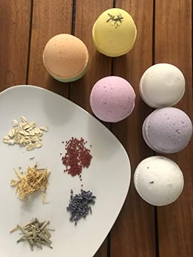 Variety Pack Bath Bombs 2.5 oz. Each Cocoa Butter and Plant-Based Ingredients Support Refugee Employment in USA (Variety 12 Pack)