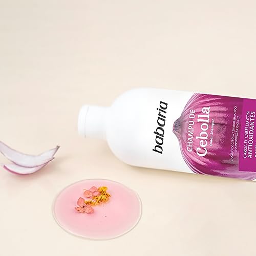Babaria Onion Shampoo - No Smell, No Tears - Purifying and Antioxidant Properties - Improves Hair Growth - Increase Hydration and Shine - Reduce Itchy Scalp, Dandruff, and Frizz - 23.66 oz