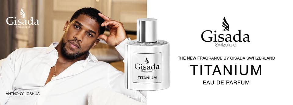 Gisada Switzerland - Titanium | Eau de Parfum for Men | 3.3 fl oz (100ml) | Spicy, Amber, Warm, and Woody Notes | Long-Lasting Scent | Perfume & Cologne