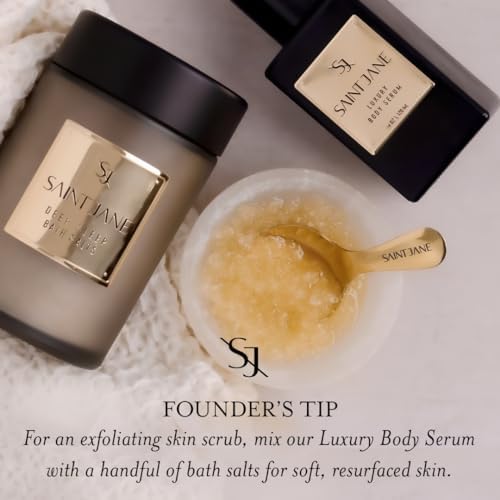 SAINT JANE - Deep Sleep Bath Salts with Magnesium + Peptides | Luxury, Floral-Infused, Clean Skincare (12 oz | 355 ml)