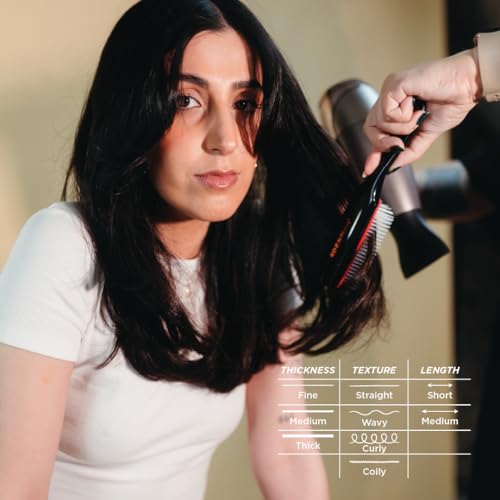 Denman D4 Curl Definer & Styler Hairbrush (Black)