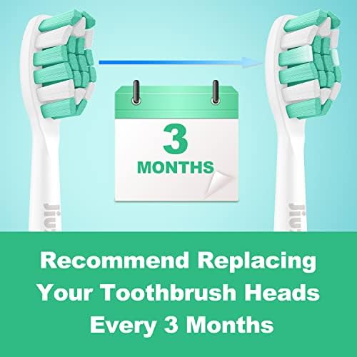 Replacement Toothbrush Heads Compatible with Philips Sonicare: Electric Brush Heads for Sonicare C2 Plaque Control Protective Clean 4100 5100 6100 Toothbrush, 10-Pack