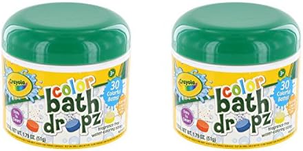 Play Visions Crayola Bath Dropz 2.68 oz,45 tablets (Pack of 2)