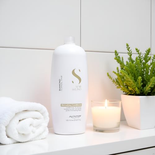 ALFAPARF MILANO Semi Di Lino Diamond Illuminating Conditioner - Moisturizing Conditioner For Normal and Color Treated Hair - Sulfate & Paraben Free Professional Hair Care
