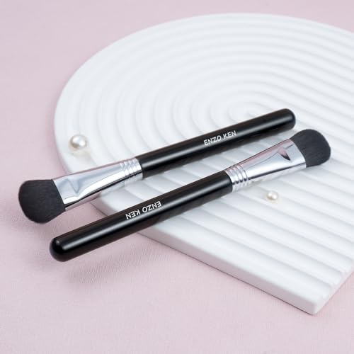 Face Blending Brush, Small Highlighting Brush, Nose Contour Brush for Makeup, Large Eye Makeup Brushes, Fluffy Blush Brush for Cheeks, (904)