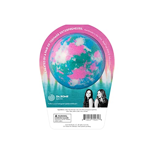 DA BOMB Tie Dye Blue Bath Bomb, 7oz, Multi (Pack of 2)