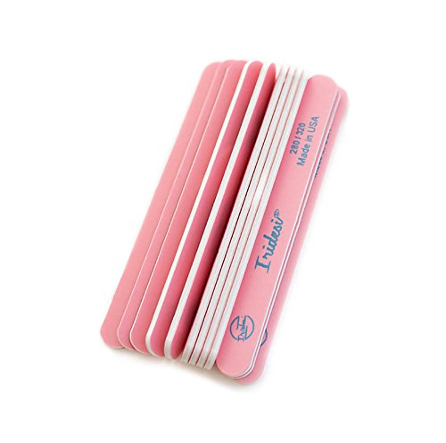 Nail Files and Buffers Premium Pink Light Pink 280 320 Washable Emery Boards 7 Inches Long 12 Pack