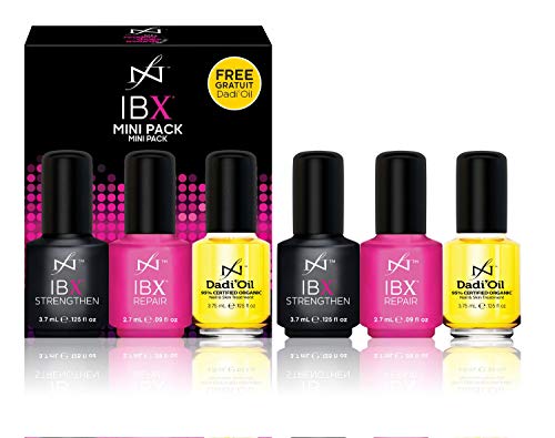 Nail Polish NEW! IBX Mini Duo Pack With FREE Dadi oil Restorating Protecting Nails