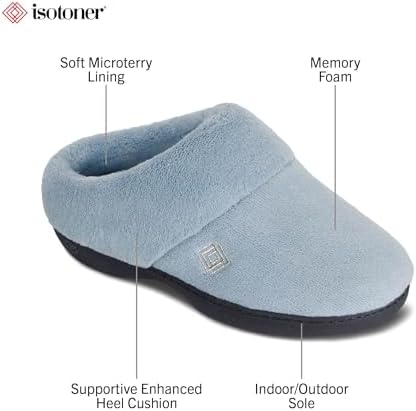 Isotoner Women's Classic Hoodback with Memory Foam Slipper