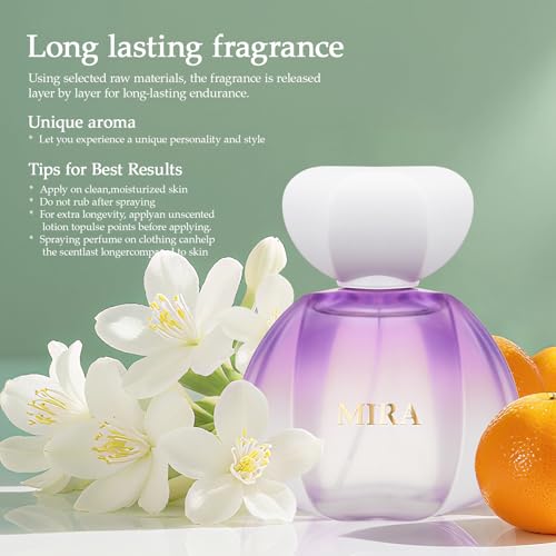Perfume for Women, Long-Lasting Eau de Parfum Spray Floral Fruity Women's Fragrance, 3.4 Fl oz