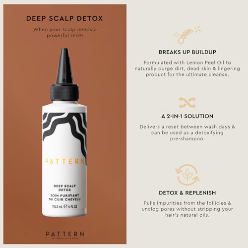 PATTERN Beauty by Tracee Ellis Ross Deep Scalp Detox 4 fl oz - 2 in 1 Cleansing Hair Serum To Remove Product Build Up And Refresh Between Wash Days