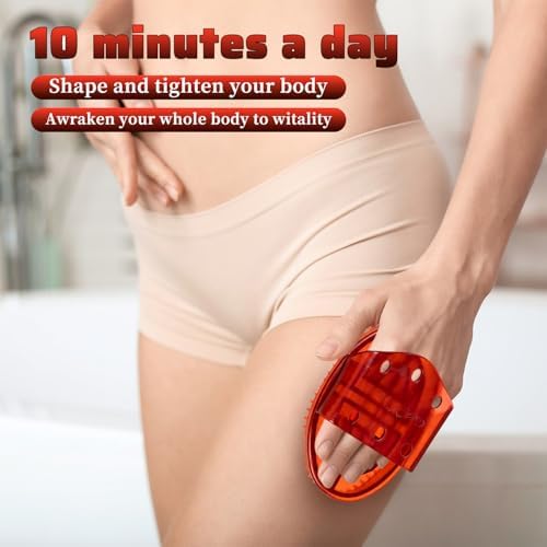 Meridian Pressure Brush, Cepillos Meridianos, 2Pcs Massage Brush for Full Body SPA Massager Relaxation (BrownRed (Without Essential Oils))