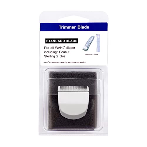 Audoc 2PCS White Professional Peanut Clippers/Trimmers Snap On Replacement Blades #2068-300-Fits Compatible with Peanut Hair Clipper