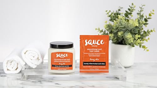 SAUCE BEAUTY Hair Mask, Honey Chia Smoothing Curl Mask for Dry Hair (10.5 Fl Oz) Hydrating, Anti Frizz Softener with Shea Butter, Honey & Chia for Naturally Curly, Wavy & Coily Hair Care