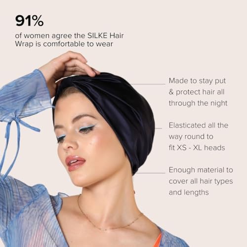 Silke Hair Wrap | Silk Bonnet for Sleeping | 100% Luxurious Silk Hair Wrap for Sleeping