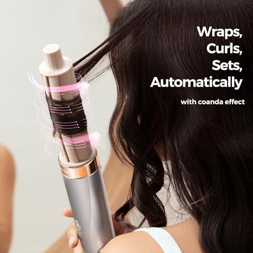 5 in 1 Air Wrap Hair Styler with Automatic Curling & Drying Features Professional High-Speed Air Styler with Negative Ion Technology for Frizz Control & Long Lasting Styles AirEdge A3