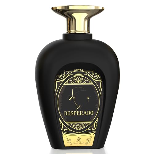 Mahajan Desperado Eau de Parfum - Powerful & Seductive Men’s Cologne - Spicy, Woody, & Sweet Fragrance for Day & Night - Long-Lasting Luxury Perfume for Men (3.4 oz)