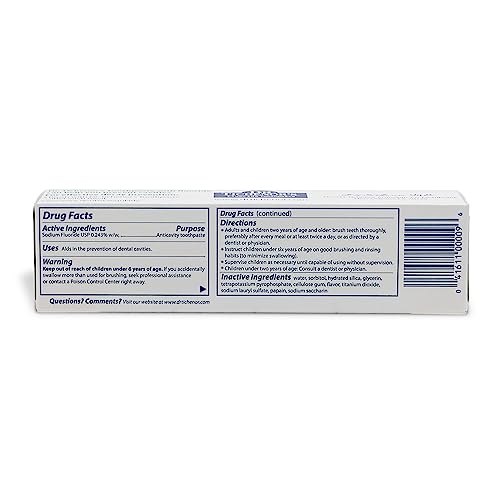 Dr. Tichenor's Extra Whitening and Tartar Control Fluoride Toothpaste - Cavity Fighting, Plaque Removal, and Teeth Whitening, with Natural Peppermint Flavor - 6.4 Ounce (Pack of 2)