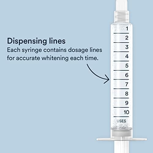 Auraglow 35% Teeth Whitening Gel Syringe Refill Pack, 35% Carbamide Peroxide, 30 Whitening Treatments, (3) 5mL Whitening Gel Syringes, Sensitive Teeth Whitening
