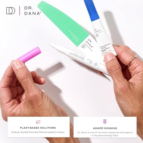 Dr. Dana Nail Buffer for Natural Nails - Professional Three Grit Buffing Block for Healthy Beautiful Nails - At-Home Pedicure and Manicure Tools - Smoothing, Polishing and Shining