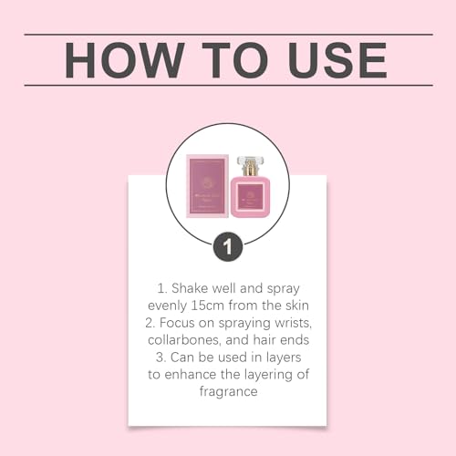 Pink Blush Perfume, A Long-Lasting Fragrance, Portable Set, For Feminine, Youthful Women,Suitable For Sensitive Skin, Dates, Commutes, and Various Other Scenarios