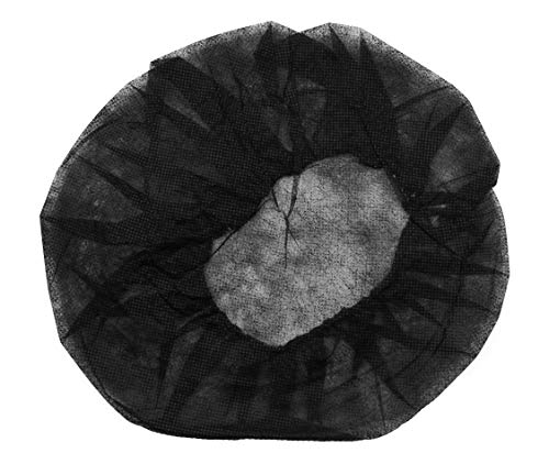 Disposable Sunless Spray Tan/Spa Treatment Bouffant Cap, Single Use Hair Cap, Keeps Hair Covered and Out of the Way, One Size Fits Most, Black, 100 Per Pack