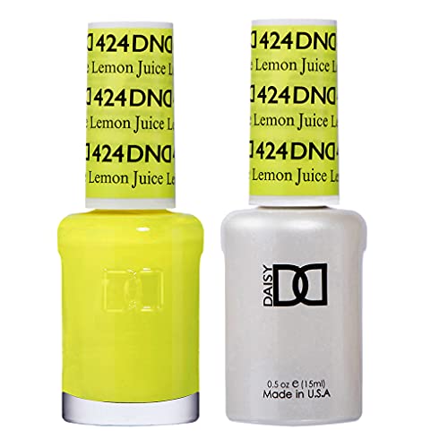 DND Gel Polish Set, Yellow Collection, UV/LED GelPolish and Air Dry Nail Lacquer, Matching Chip-Free Polish Duo, 0.5 Fl Oz Each