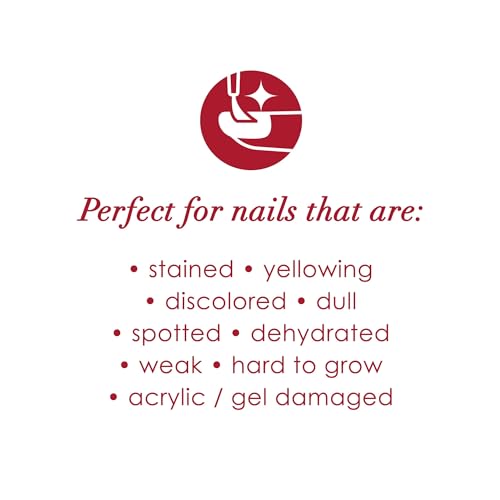 Dermelect Glowgetter Brightener + Perfector – Nail Strengthener, French Mani Tint & Glossy Top Coat | Repairs Yellowing, Peeling, Ridged & Damaged Nails - 0.4 fl oz