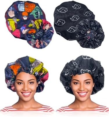 Double Layer Reversible Anime Bonnet for Men and Women - Comfortable Satin Silky Fabric with Elastic Soft Band