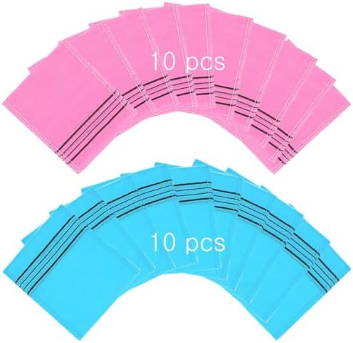 Korean Asian Exfoliating Bath Washcloth Mitt for Remove Dead Skin.Exfoliating Body Scrubber.Exfoliating Gloves for Body Scrub (blue10 pink10)