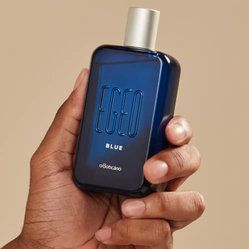 O Boticário Egeo Blue Eau de Toilette, Long-Lasting, Fresh Citrus & Woody Men's Cologne Fragrance, 3 Ounce