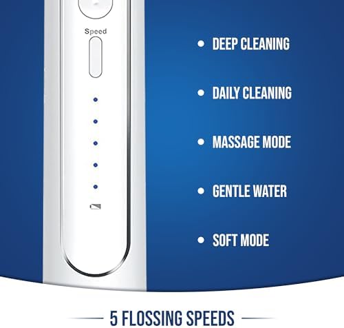 Flossing Toothbrush 2-in-1 Electric Toothbrush Water Flosser Combo – Sonic Toothbrush with 40k Vibrations & High Pressure Dental Flosser, 5 Brushing Modes, Ideal for Braces & Implants