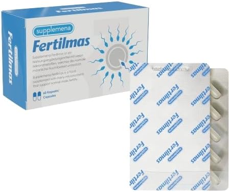 Fertilmas Natural Fertility Support for Men | L-Carnitine, Zinc, Vitamin D3, and Folic Acid | Couples TTC Supplement for Reproductive Health | Made in Germany | 1 Month