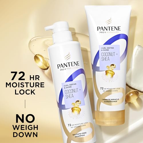 Pantene Pro-V Miracles Curl Define & Shine Coconut + Shea 1 Minute Miracle Conditioner 10.9 FL OZ