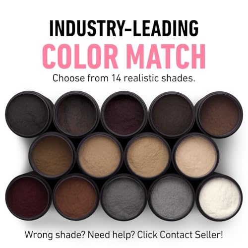 BOLDIFY Hair Fibers (2 x 56g) - Fill In Thinning and Fine Hair for an Instantly Fuller, Thicker Look - 14 Shades for Women & Men - Black