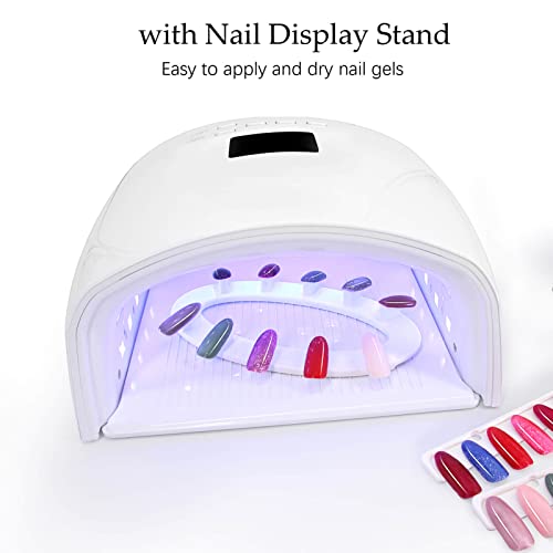 Nail Color Display Book Nail Swatch, C10 Plastic Nail Sample Display Book Nail Gel Color Card Book with Transparent Replacement Nails, No Need Pasting, No Need Glue (C10)