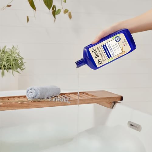 Dr Teal's Foaming Bath with Pure Epsom Salt, Sensitive Skin with Colloidal Oatmeal & Cucumber, 34 fl oz (Pack of 4)