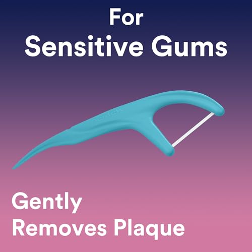 DenTek Comfort Clean Sensitive Gums Floss Picks, Soft & Silky Ribbon, 150 Count, 3 Pack