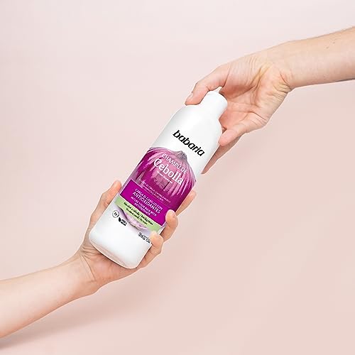 Babaria Onion Shampoo - No Smell, No Tears - Purifying and Antioxidant Properties - Improves Hair Growth - Increase Hydration and Shine - Reduce Itchy Scalp, Dandruff, and Frizz - 23.66 oz