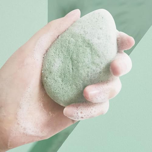 6 Pack Natural Konjac Facial Sponges, findTop 6 Colors Konjac Facial Sponges for Gentle Face Cleansing and Exfoliation