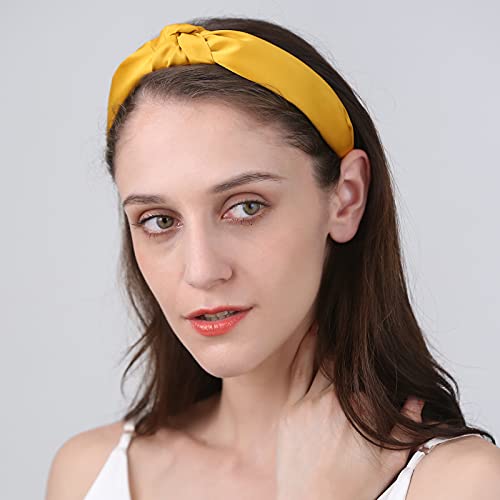 Funtopia Fashion Headbands for Women Girls, 10 Pcs Knotted Pearl Wide Top Knot Turban Hair Bands/ Hoops Vintage Velvet Leopard Print