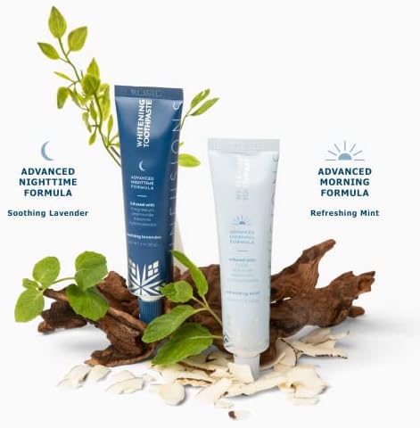 SNOW Infusions Whitening Toothpaste, Advanced Morning Formula with Hydroxyapatite, CoQ10, Vitamins B12 and B6 for Energy Boost, Teeth Whitening Toothpaste - Advanced