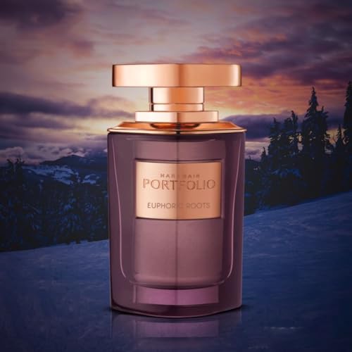 Al Haramain Portfolio Euphoric Roots - Arabian Perfume for Women - Floral Fruity Fragrance with Rose, Jasmine, Citrus, Amber, Musk - Arabic Long Lasting Scent - Eau de Parfum - 2.5 oz EDP Spray