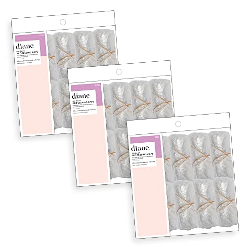 Diane Disposable Clear Processing Hair Caps, For Salons, DIY, Conditioning, Dyeing, Hair Treatments, Bag of 300, D722A