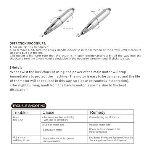 Nail Drill, Portable Electric Nail File 45000RPM, Rechargeable Nail Drill Professional with Bits & Base, for Acrylic Gel Nails, E-File Machine, Manicure Polishing, for Salon Home, White