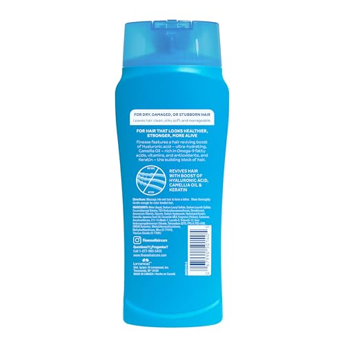 FINESSE Restore + Strengthen Moisturizing 2in1 Shampoo + Conditioner, 13 oz (Pack of 6), Moisturize & Repair Dry or Damaged Hair